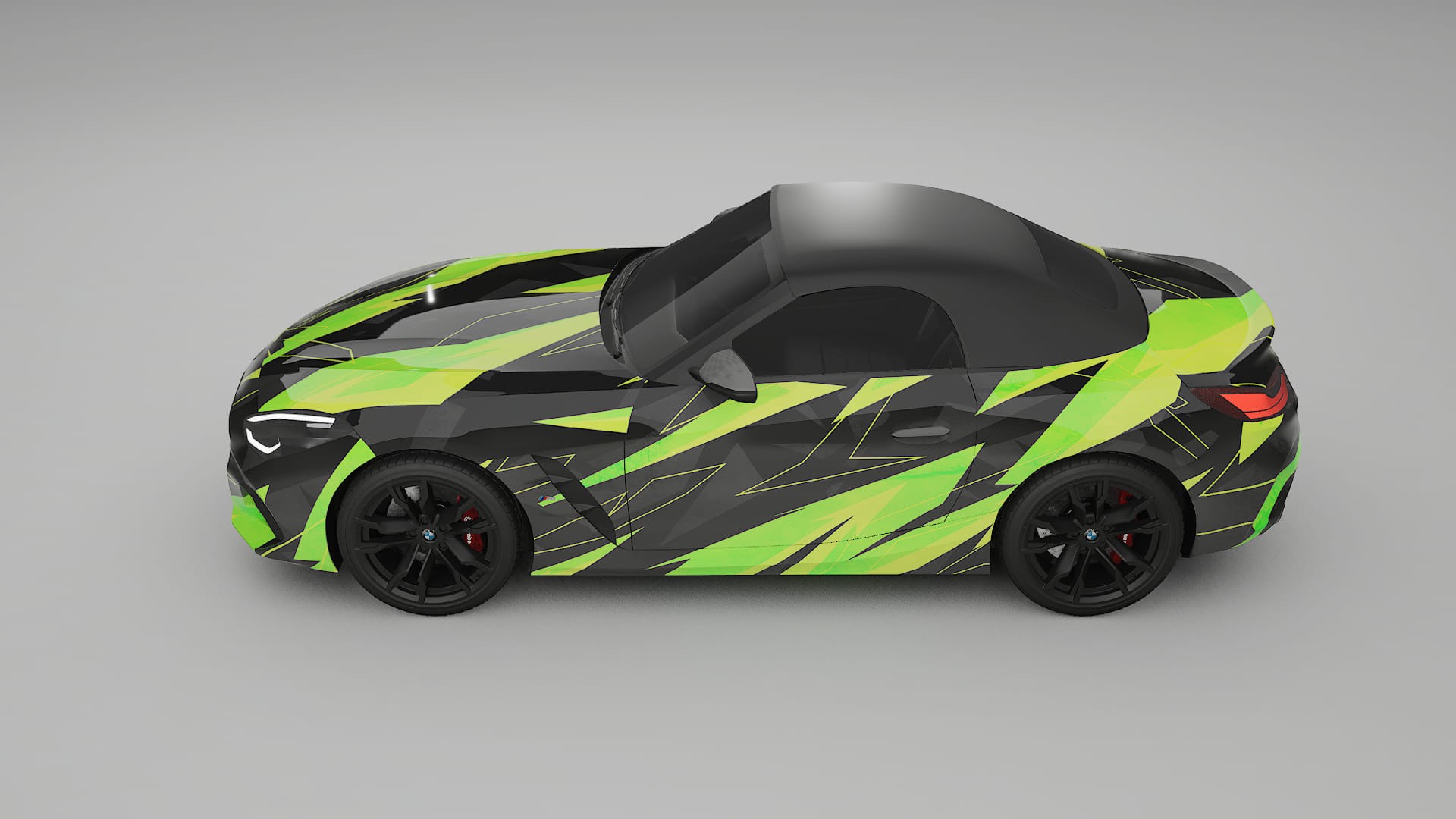BMW Z4 G29 M40i First edition roadster NINJA TURTLES – Design-Wrap PPF-Kit aus bedruckbarer Polyurethanfolie