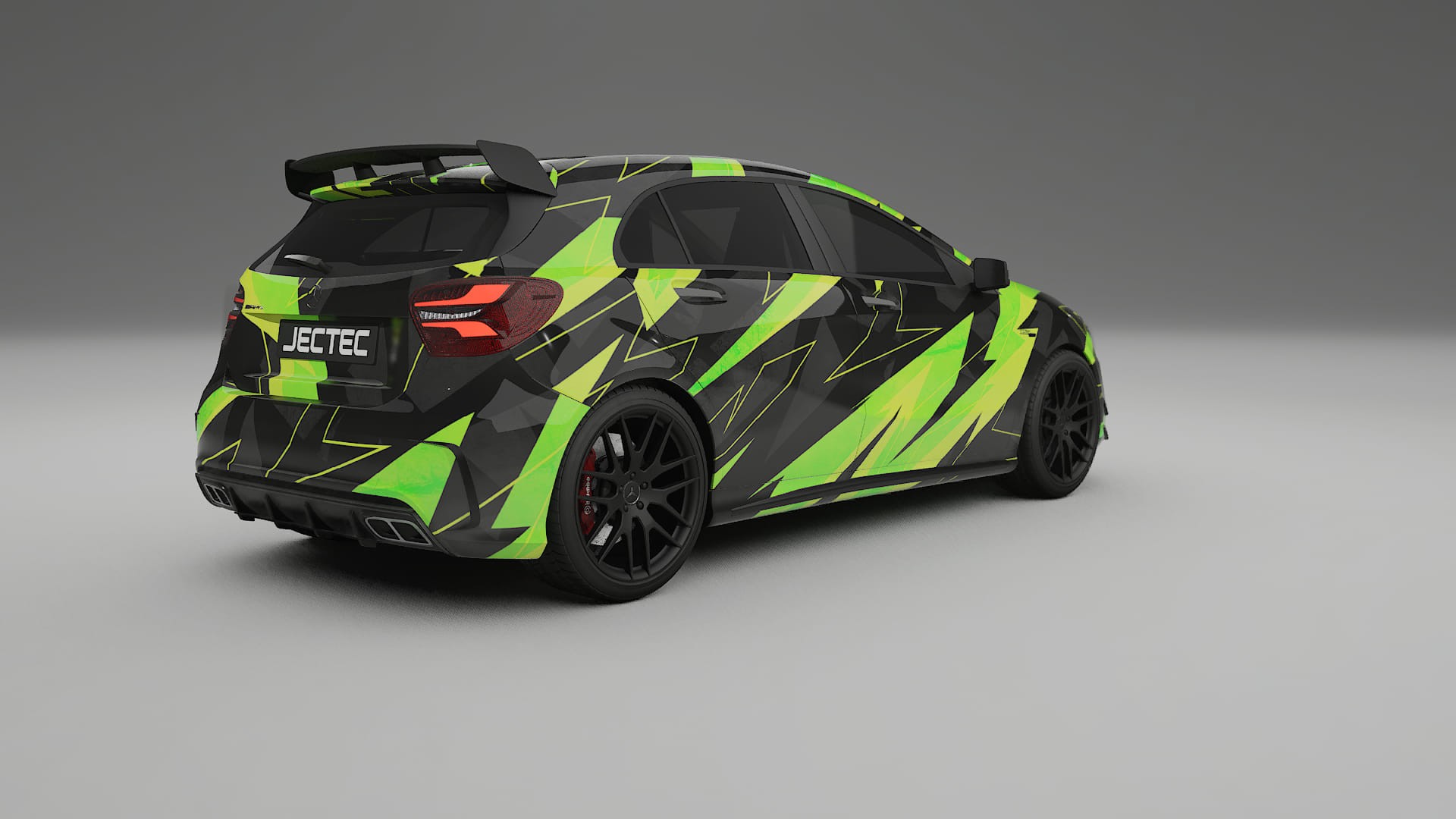 Mercedes A45 AMG W176 NINJA TURTLES – Design-Wrap PPF-Kit aus bedruckbarer Polyurethanfolie