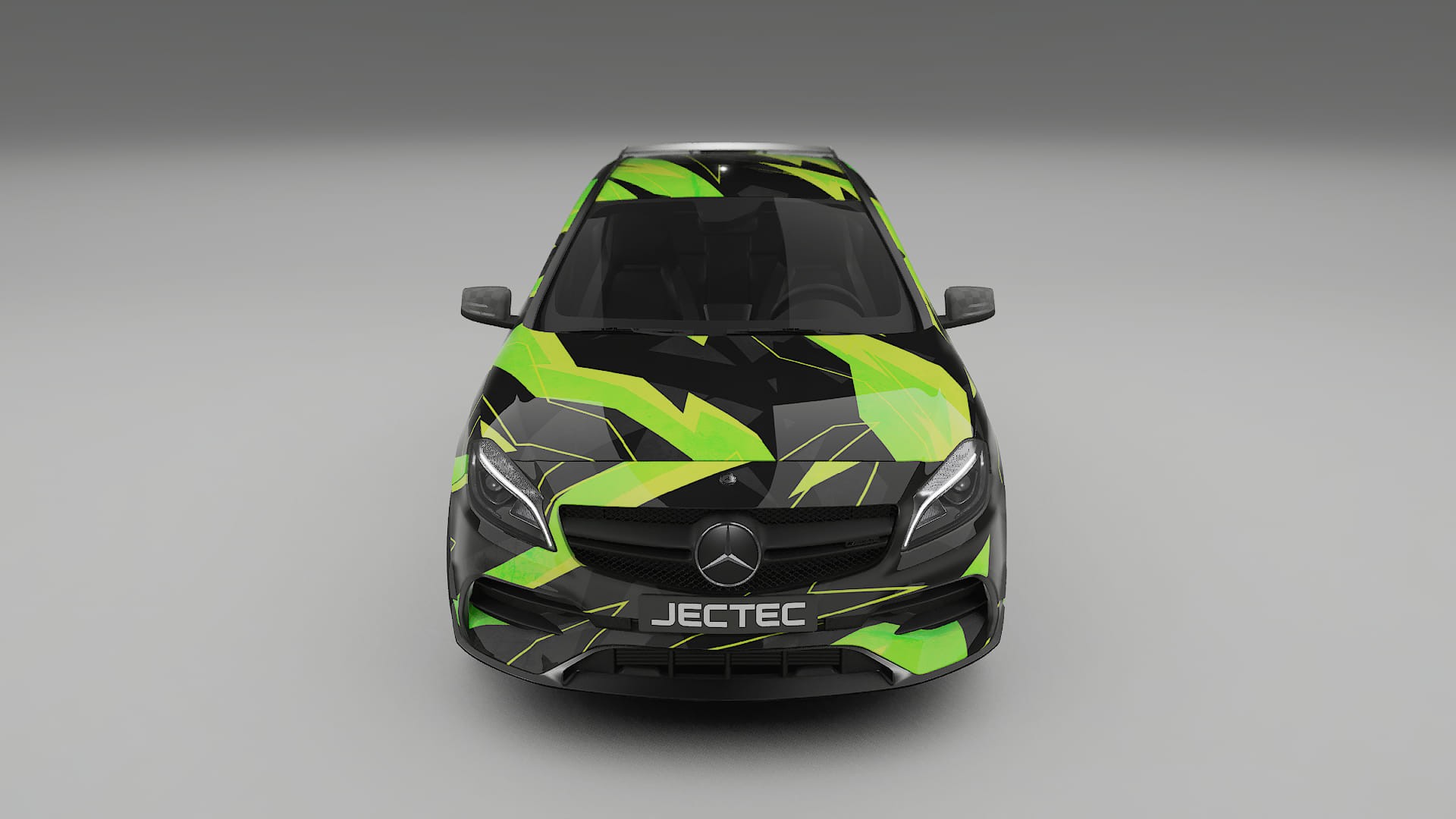 Mercedes A45 AMG W176 NINJA TURTLES – Design-Wrap PPF-Kit aus bedruckbarer Polyurethanfolie