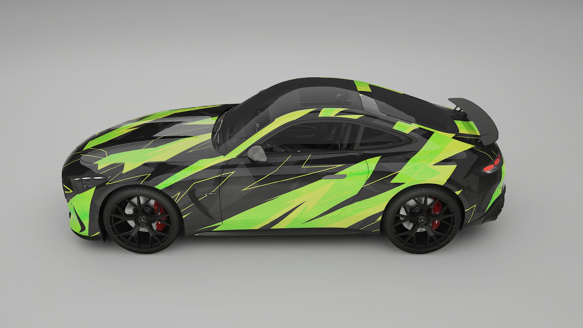 Mercedes AMG GT Coupe C192 NINJA TURTLES – Design-Wrap PPF-Kit aus bedruckbarer Polyurethanfolie