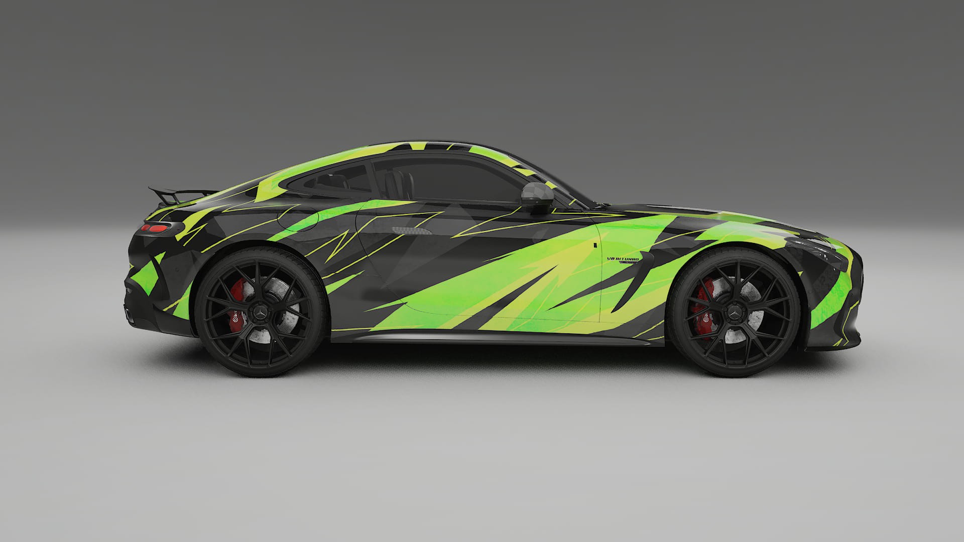 Mercedes AMG GT Coupe C192 NINJA TURTLES – Design-Wrap PPF-Kit aus bedruckbarer Polyurethanfolie