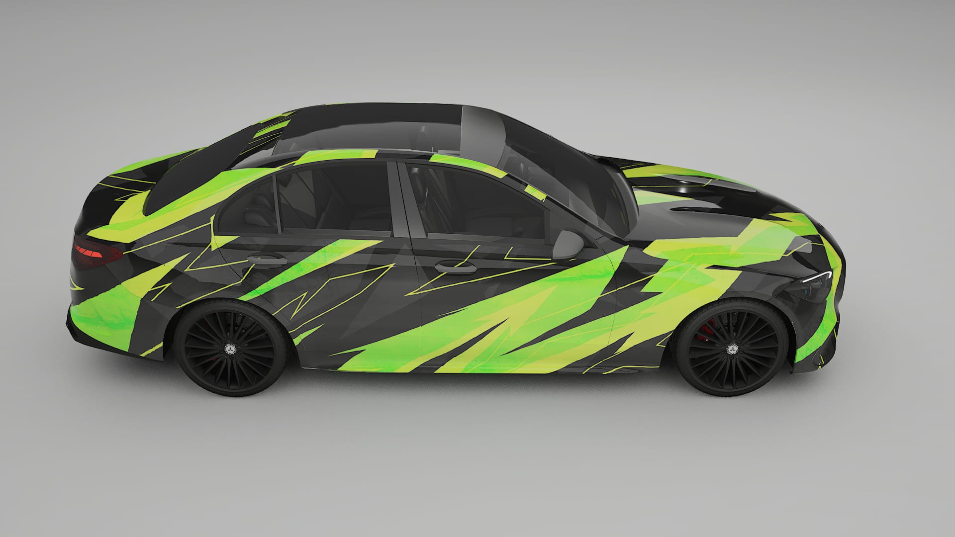 Mercedes C-class W206 NINJA TURTLES – Design-Wrap PPF-Kit aus bedruckbarer Polyurethanfolie