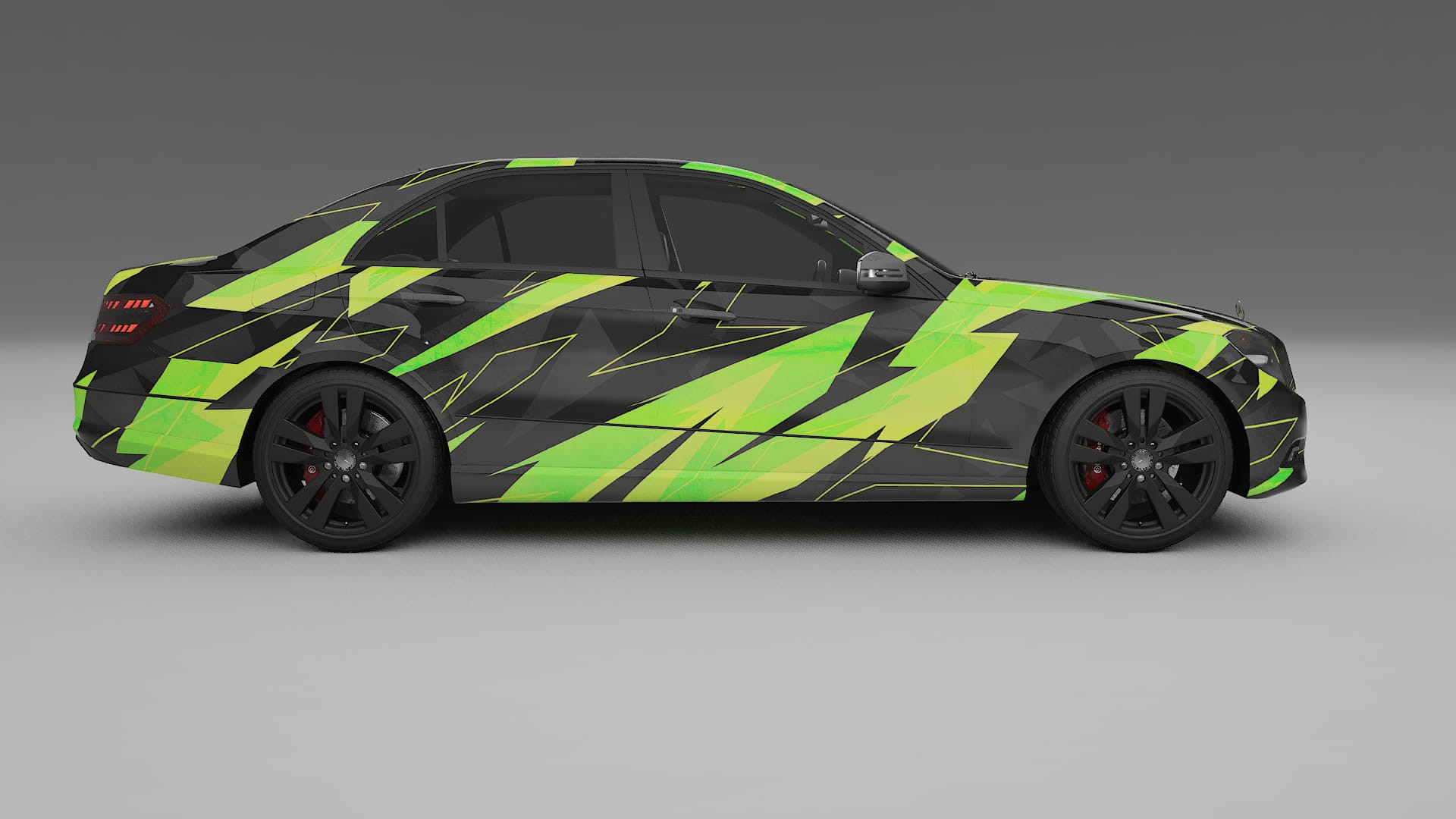 Mercedes E-class Sedan W212 Prefacelift pre-LCI NINJA TURTLES – Design-Wrap PPF-Kit aus bedruckbarer Polyurethanfolie