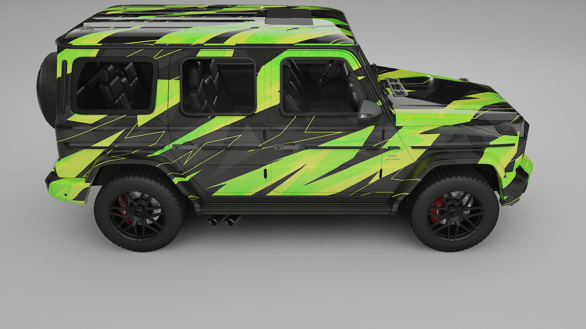 Mercedes G63 AMG W463A NINJA TURTLES – Design-Wrap PPF-Kit aus bedruckbarer Polyurethanfolie