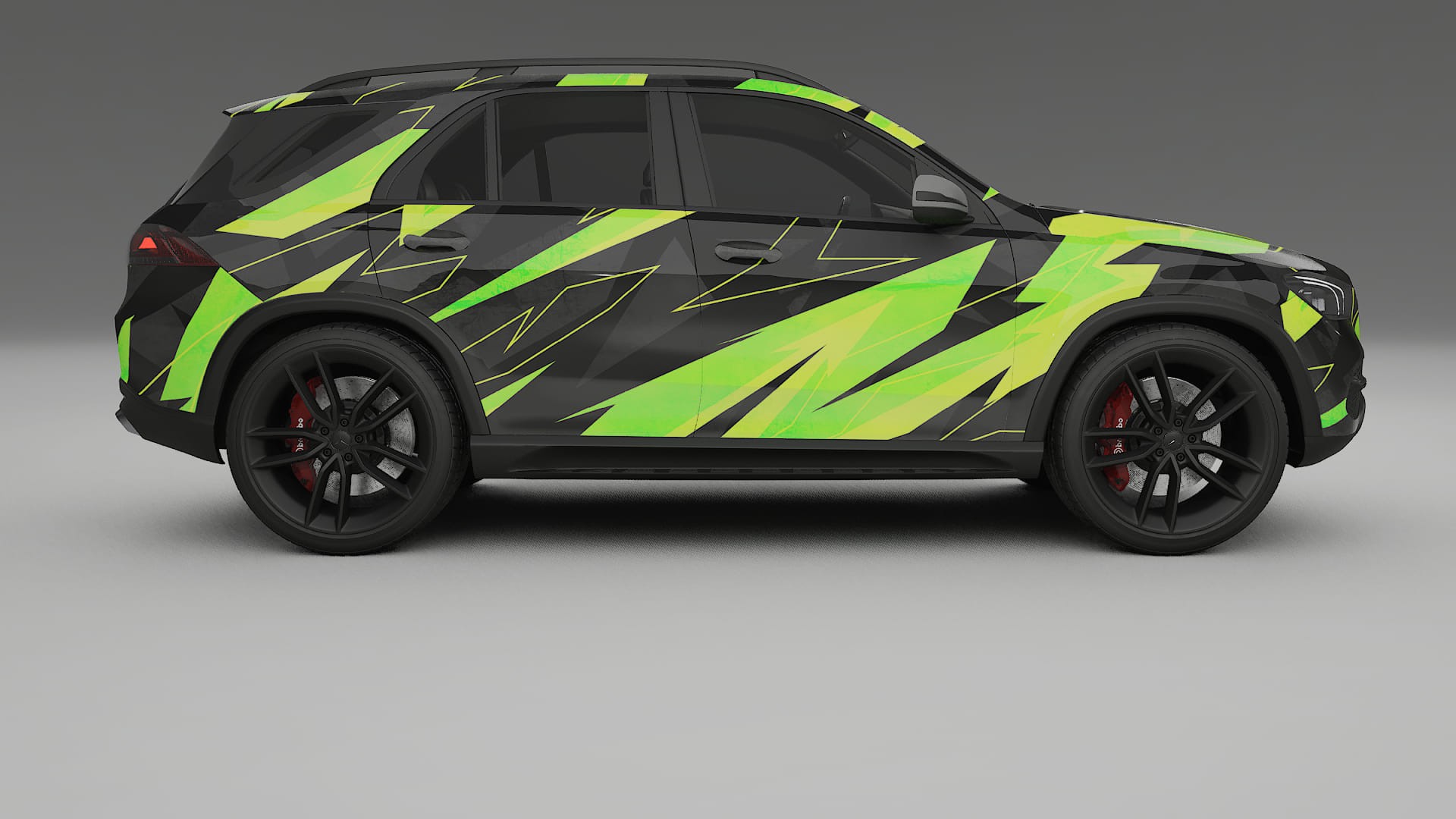 Mercedes GLE W167 NINJA TURTLES – Design-Wrap PPF-Kit aus bedruckbarer Polyurethanfolie