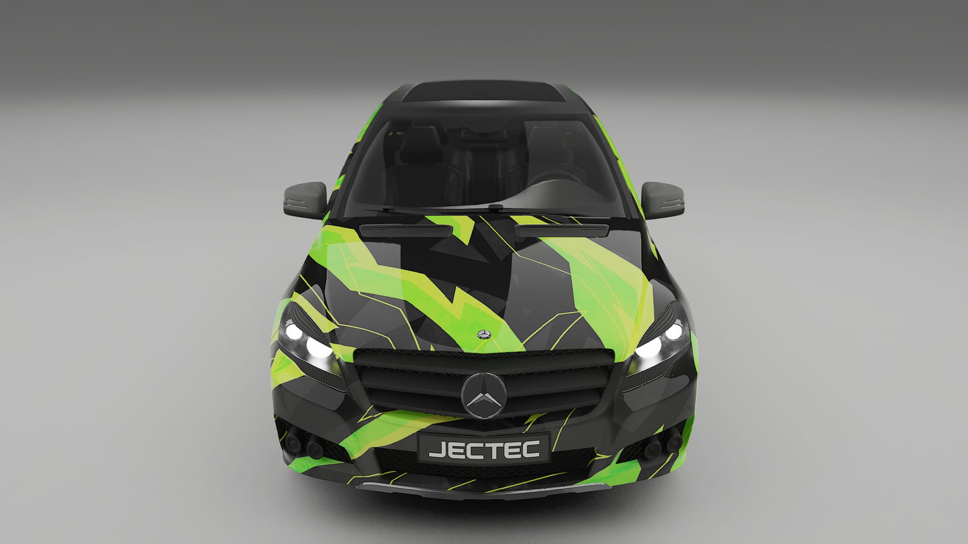 Mercedes R-class W251 facelift LCI NINJA TURTLES – Design-Wrap PPF-Kit aus bedruckbarer Polyurethanfolie