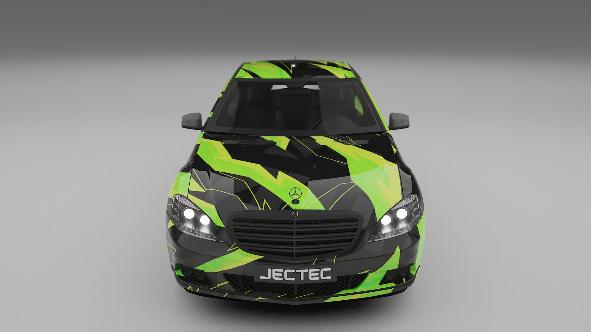 Mercedes S-class W221 facelift LCI NINJA TURTLES – Design-Wrap PPF-Kit aus bedruckbarer Polyurethanfolie