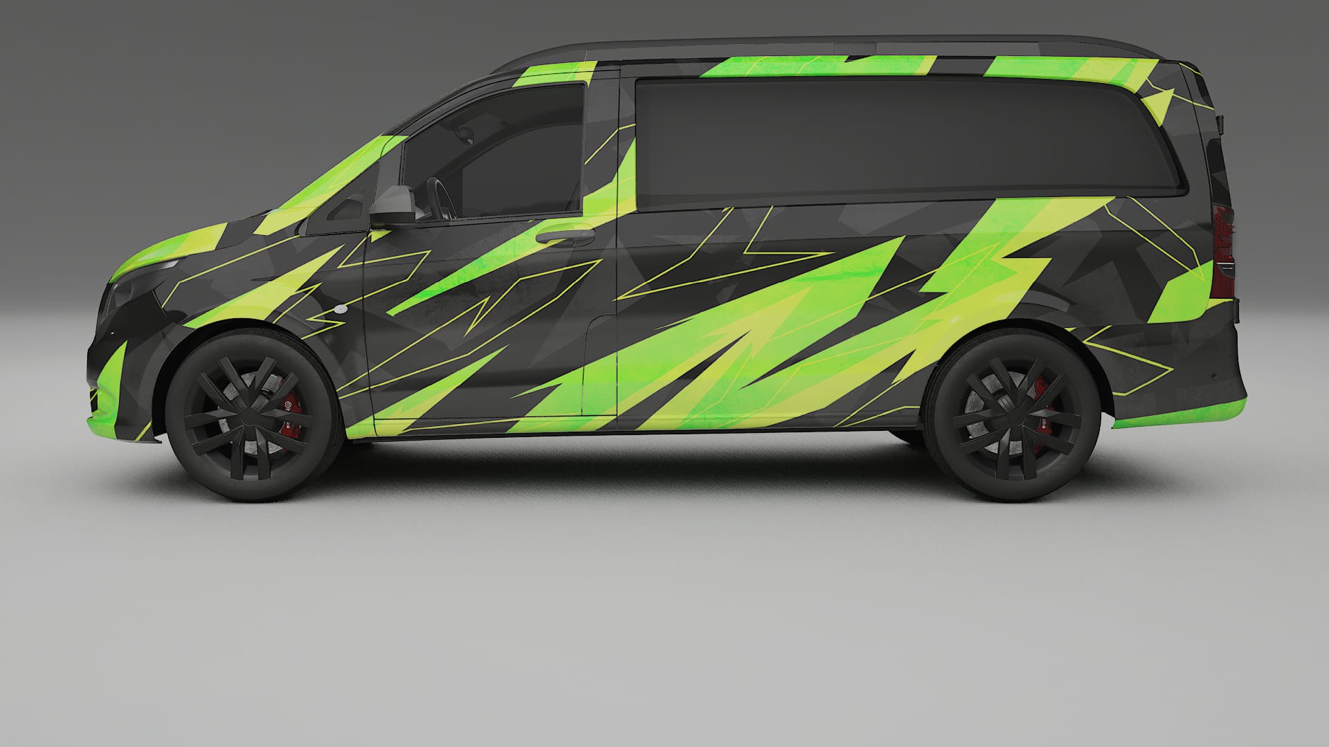 Mercedes Vito Short W447 prefacelift pre-LCI NINJA TURTLES – Design-Wrap PPF-Kit aus bedruckbarer Polyurethanfolie