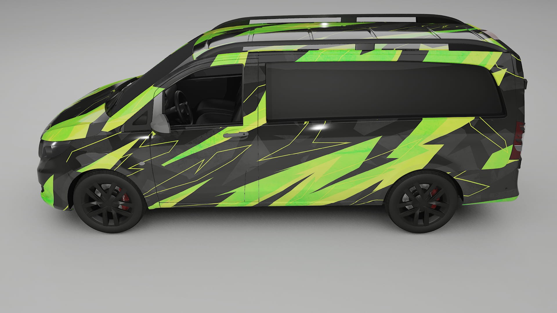 Mercedes Vito Short W447 prefacelift pre-LCI NINJA TURTLES – Design-Wrap PPF-Kit aus bedruckbarer Polyurethanfolie