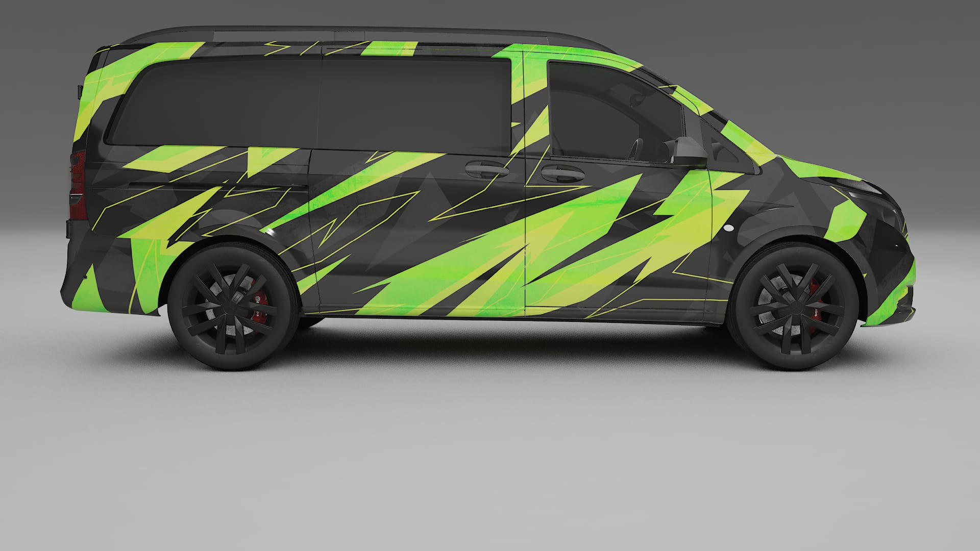 Mercedes Vito Short W447 prefacelift pre-LCI NINJA TURTLES – Design-Wrap PPF-Kit aus bedruckbarer Polyurethanfolie