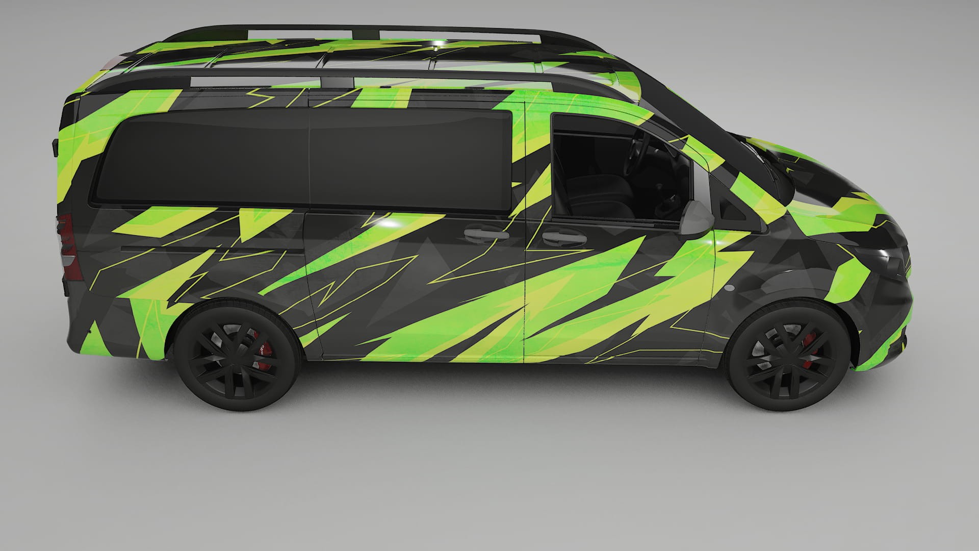Mercedes Vito Short W447 prefacelift pre-LCI NINJA TURTLES – Design-Wrap PPF-Kit aus bedruckbarer Polyurethanfolie