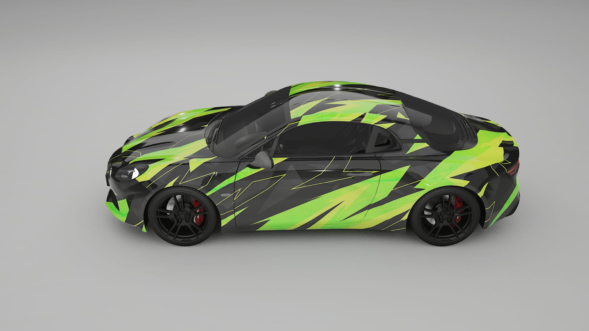 Renault Alpine A110 NINJA TURTLES – Design-Wrap PPF-Kit aus bedruckbarer Polyurethanfolie