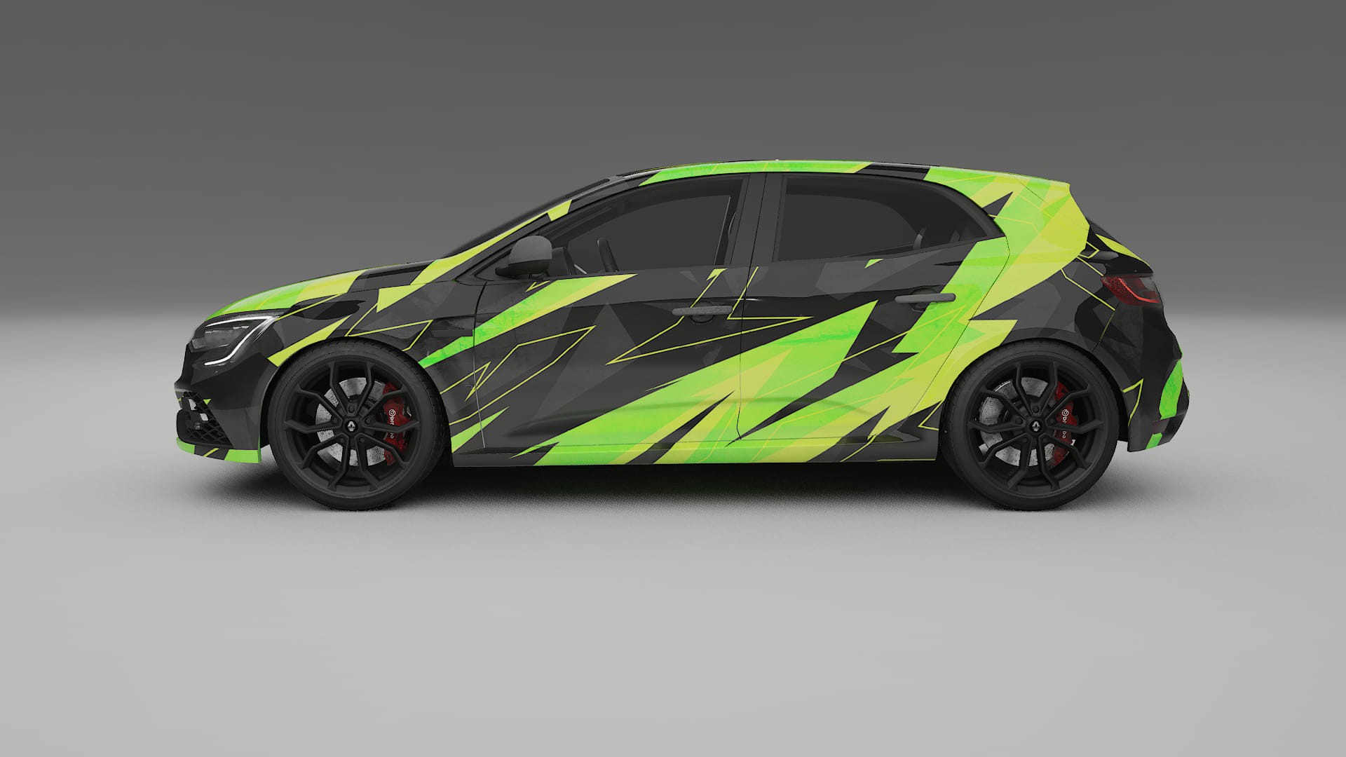 Renault Megane RS IV NINJA TURTLES – Design-Wrap PPF-Kit aus bedruckbarer Polyurethanfolie