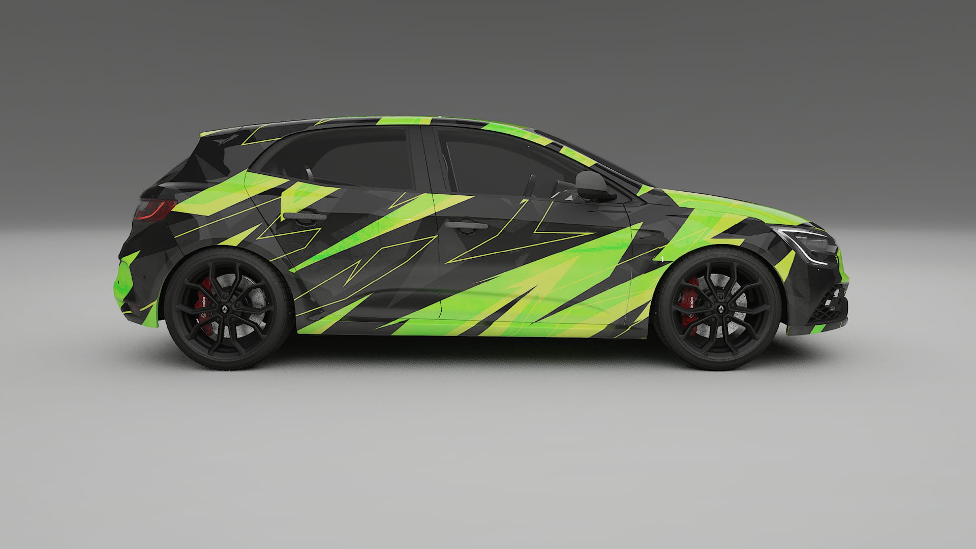 Renault Megane RS IV NINJA TURTLES – Design-Wrap PPF-Kit aus bedruckbarer Polyurethanfolie