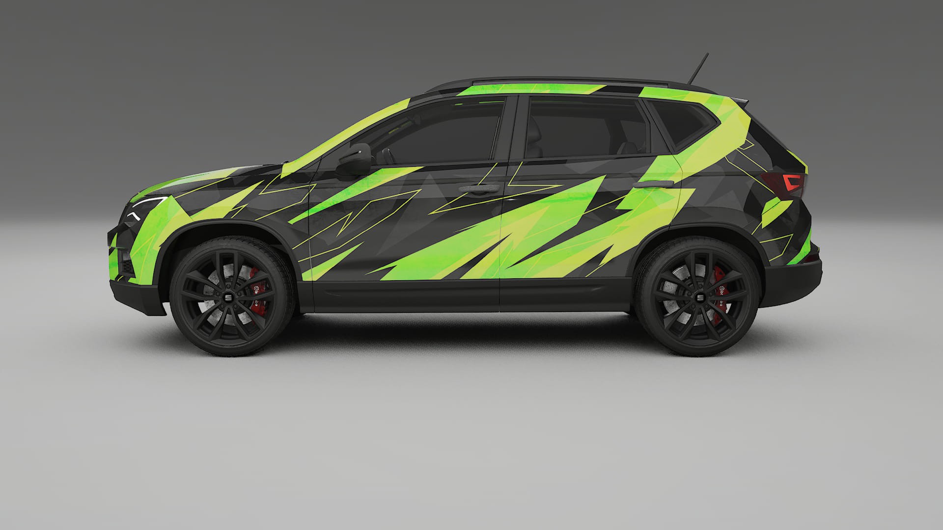 Seat Ateca KH7 NINJA TURTLES – Design-Wrap PPF-Kit aus bedruckbarer Polyurethanfolie