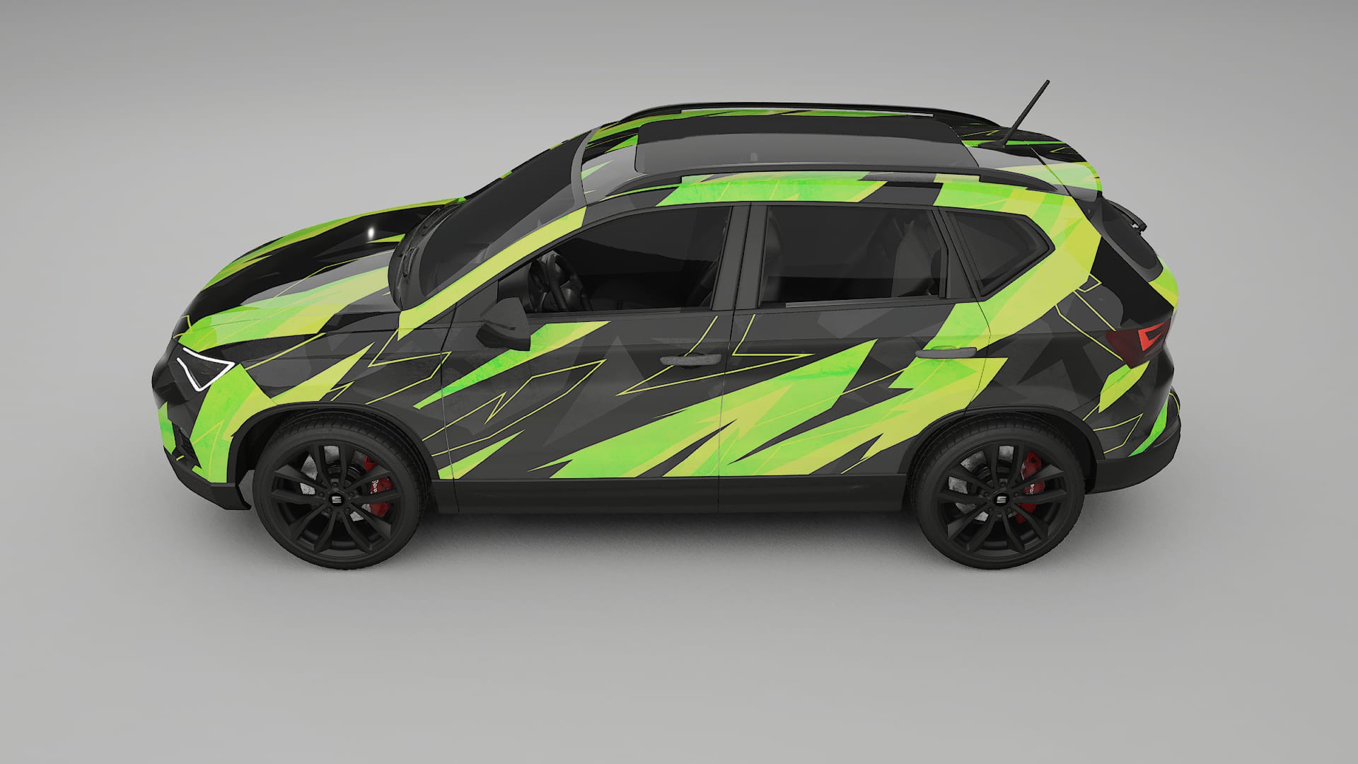 Seat Ateca KH7 NINJA TURTLES – Design-Wrap PPF-Kit aus bedruckbarer Polyurethanfolie