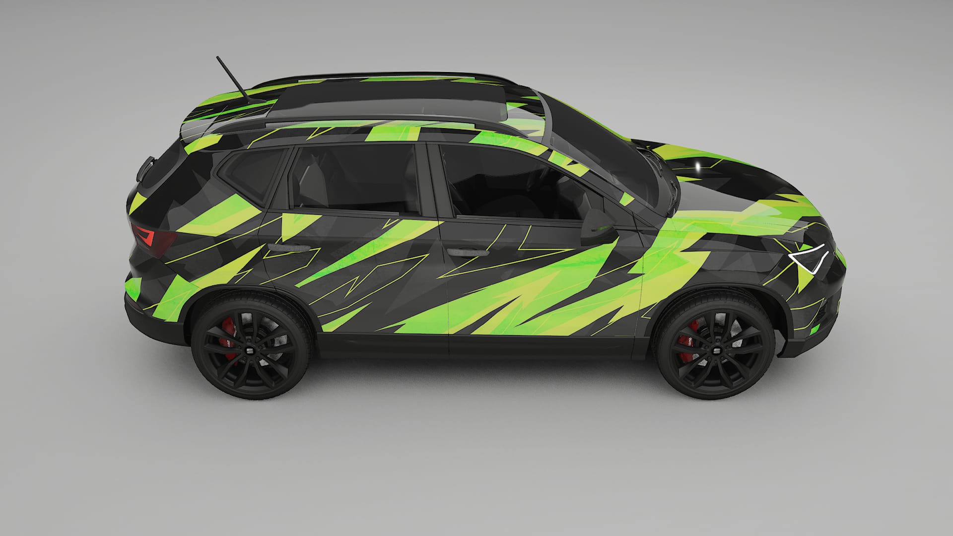 Seat Ateca KH7 NINJA TURTLES – Design-Wrap PPF-Kit aus bedruckbarer Polyurethanfolie