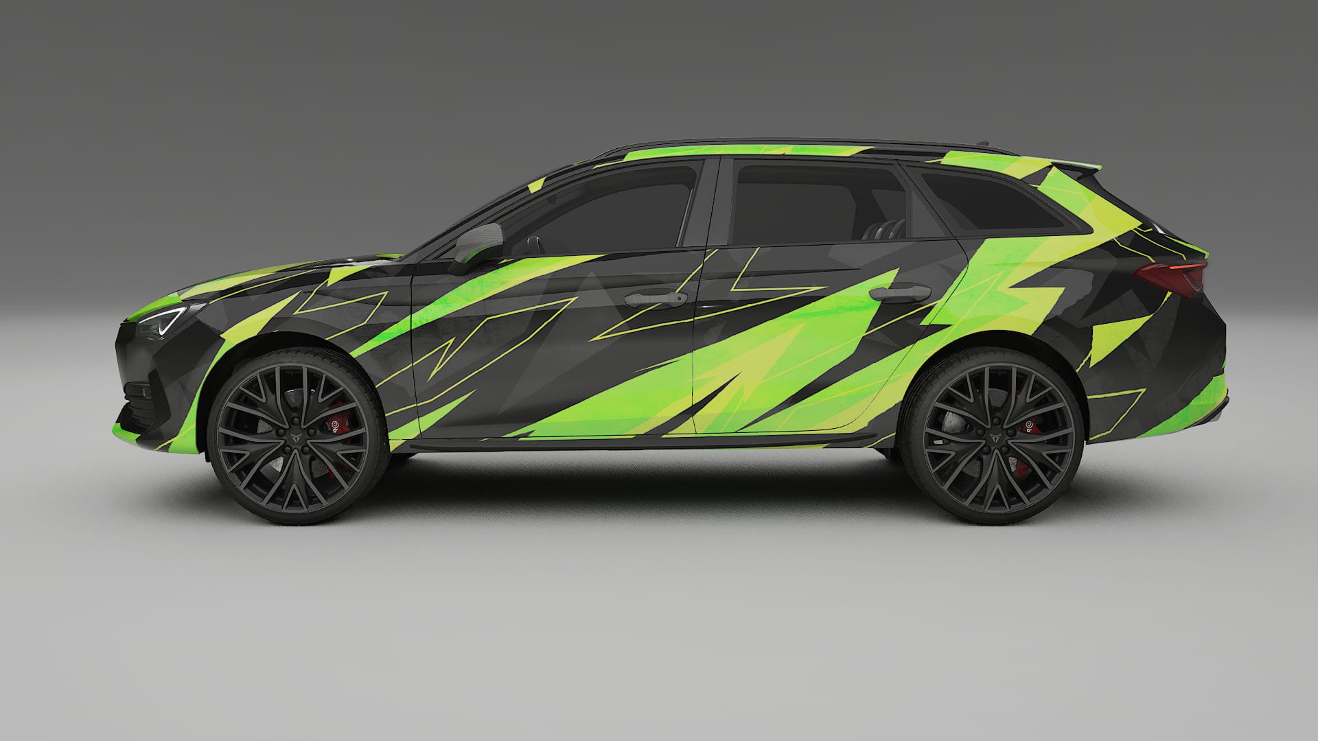 Seat Leon Cupra KL NINJA TURTLES – Design-Wrap PPF-Kit aus bedruckbarer Polyurethanfolie