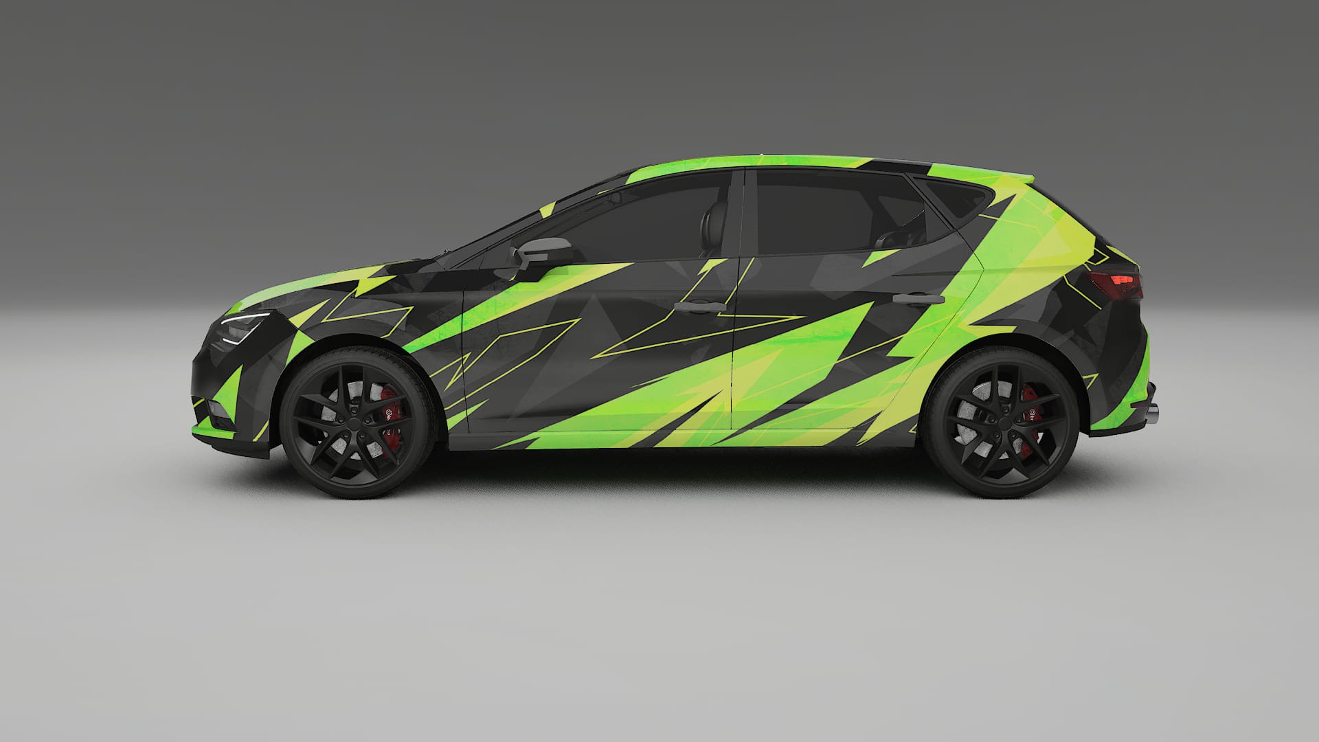 Seat Leon FR 5F NINJA TURTLES – Design-Wrap PPF-Kit aus bedruckbarer Polyurethanfolie
