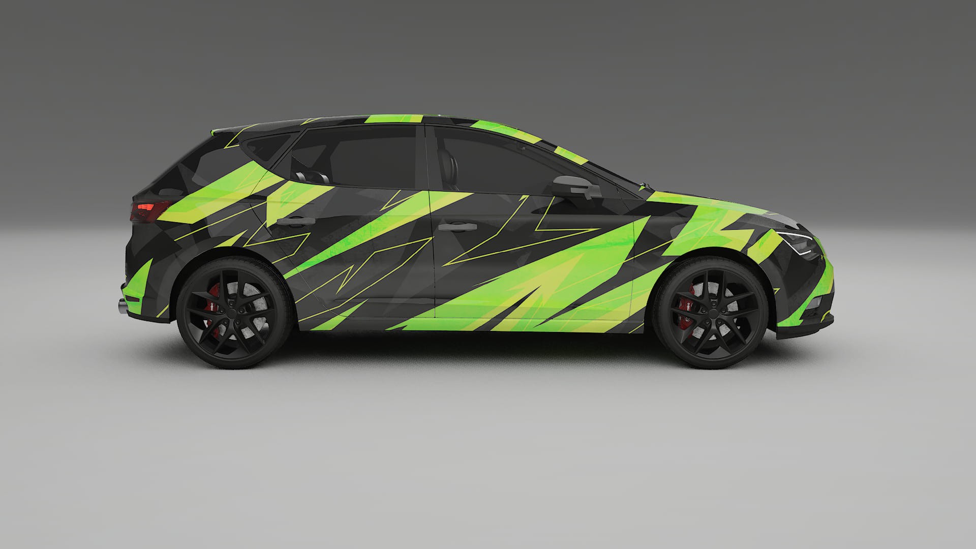 Seat Leon FR 5F NINJA TURTLES – Design-Wrap PPF-Kit aus bedruckbarer Polyurethanfolie