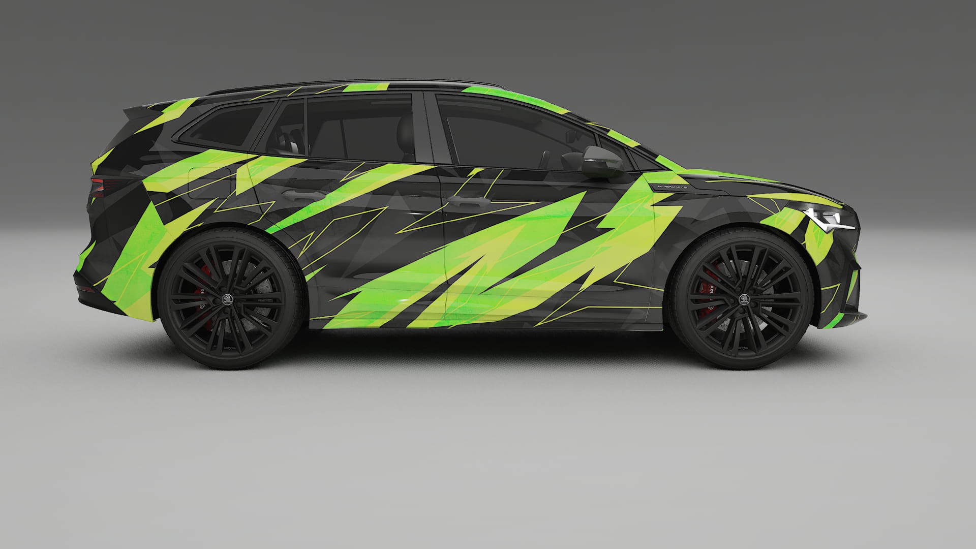 Škoda Enyaq MEB NINJA TURTLES – Design-Wrap PPF-Kit aus bedruckbarer Polyurethanfolie