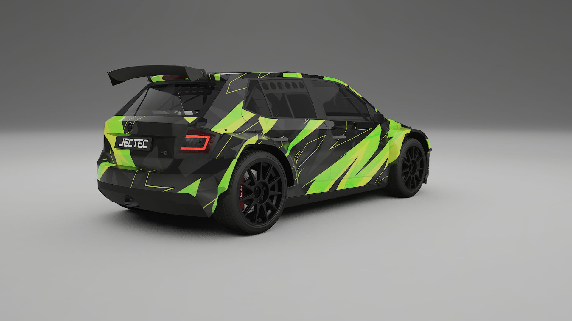 Škoda Fabia R5 6V NINJA TURTLES – Design-Wrap PPF-Kit aus bedruckbarer Polyurethanfolie
