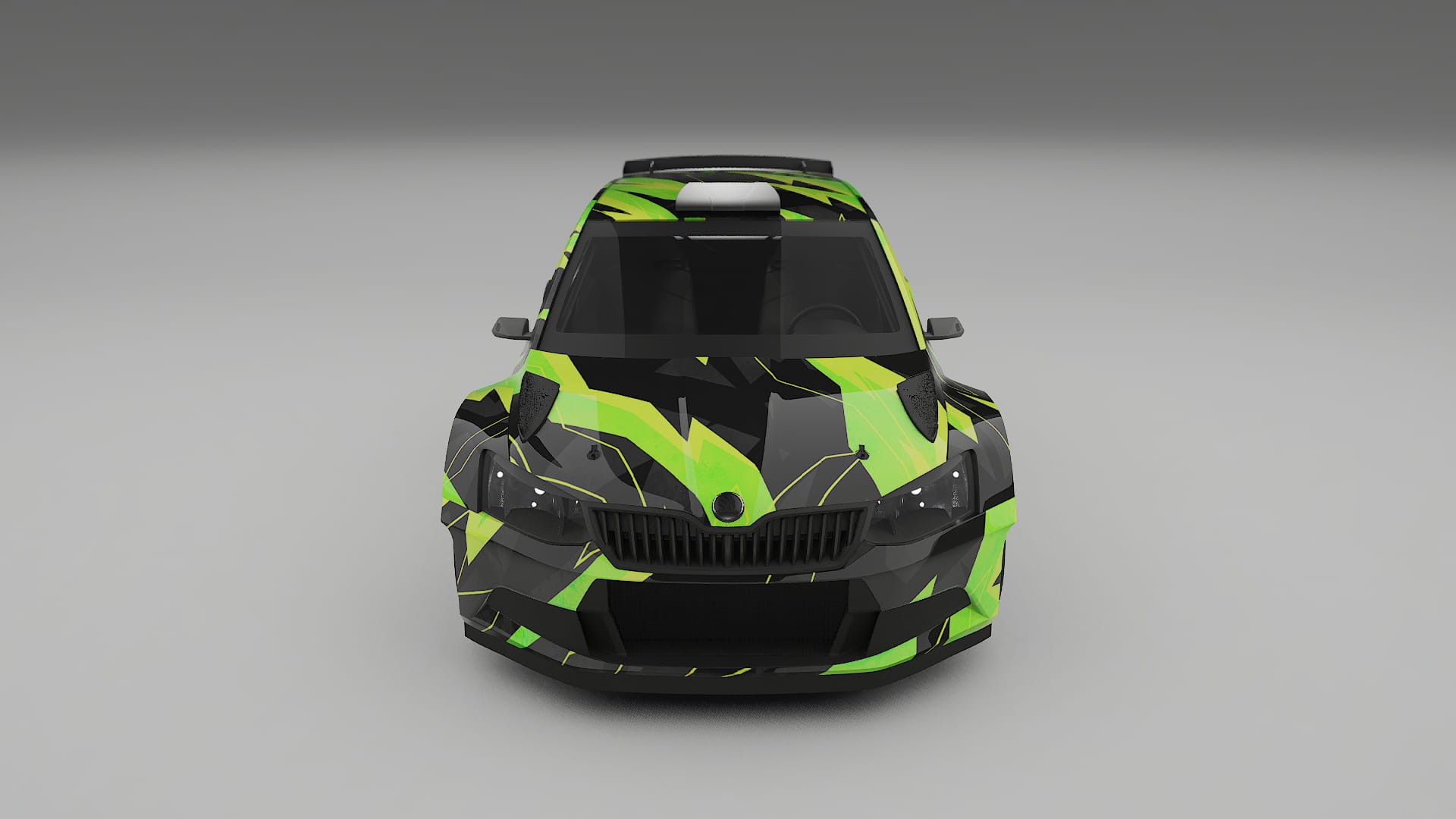 Škoda Fabia R5 6V NINJA TURTLES – Design-Wrap PPF-Kit aus bedruckbarer Polyurethanfolie