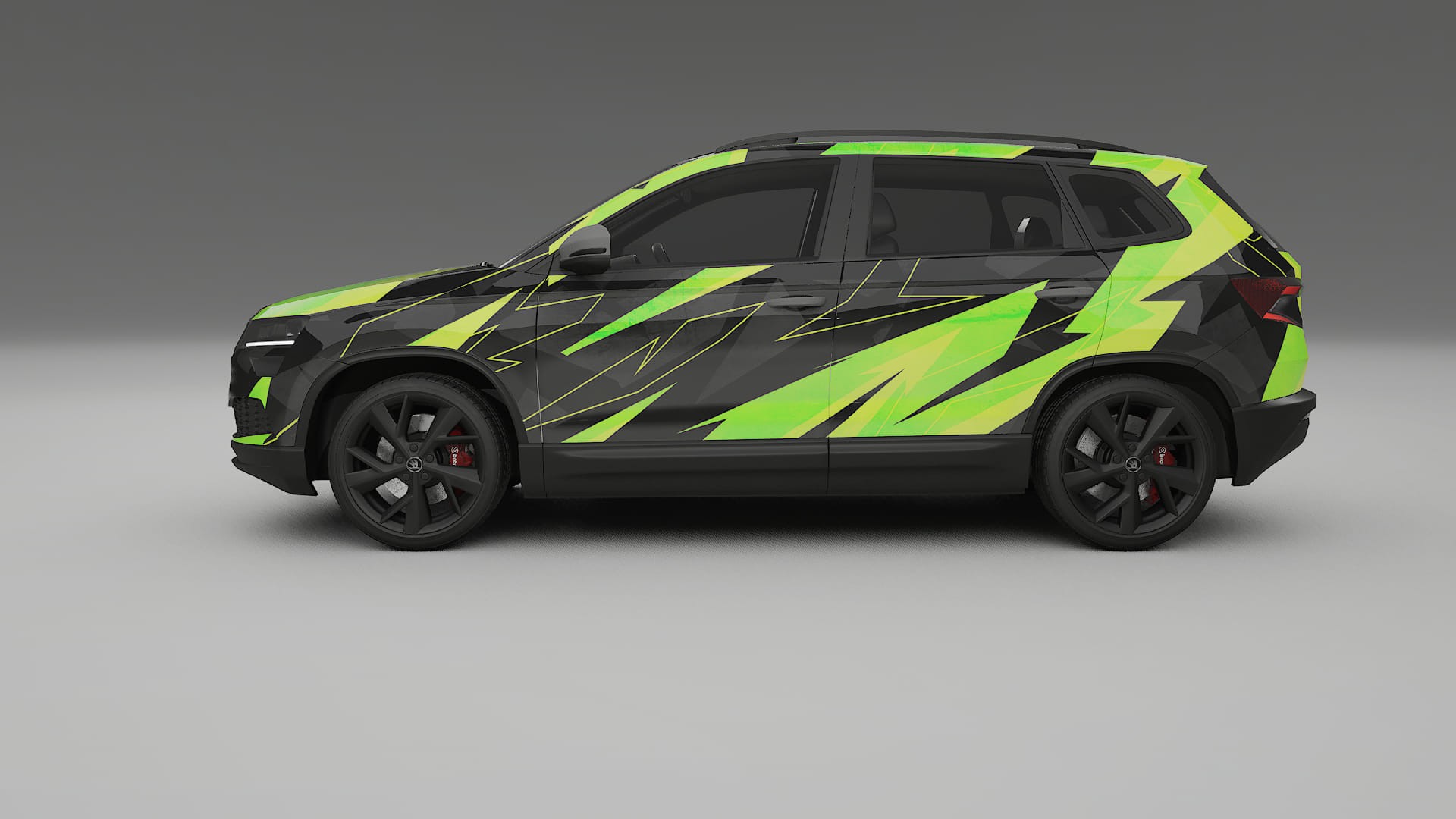 Škoda Karoq NU7 NINJA TURTLES – Design-Wrap PPF-Kit aus bedruckbarer Polyurethanfolie