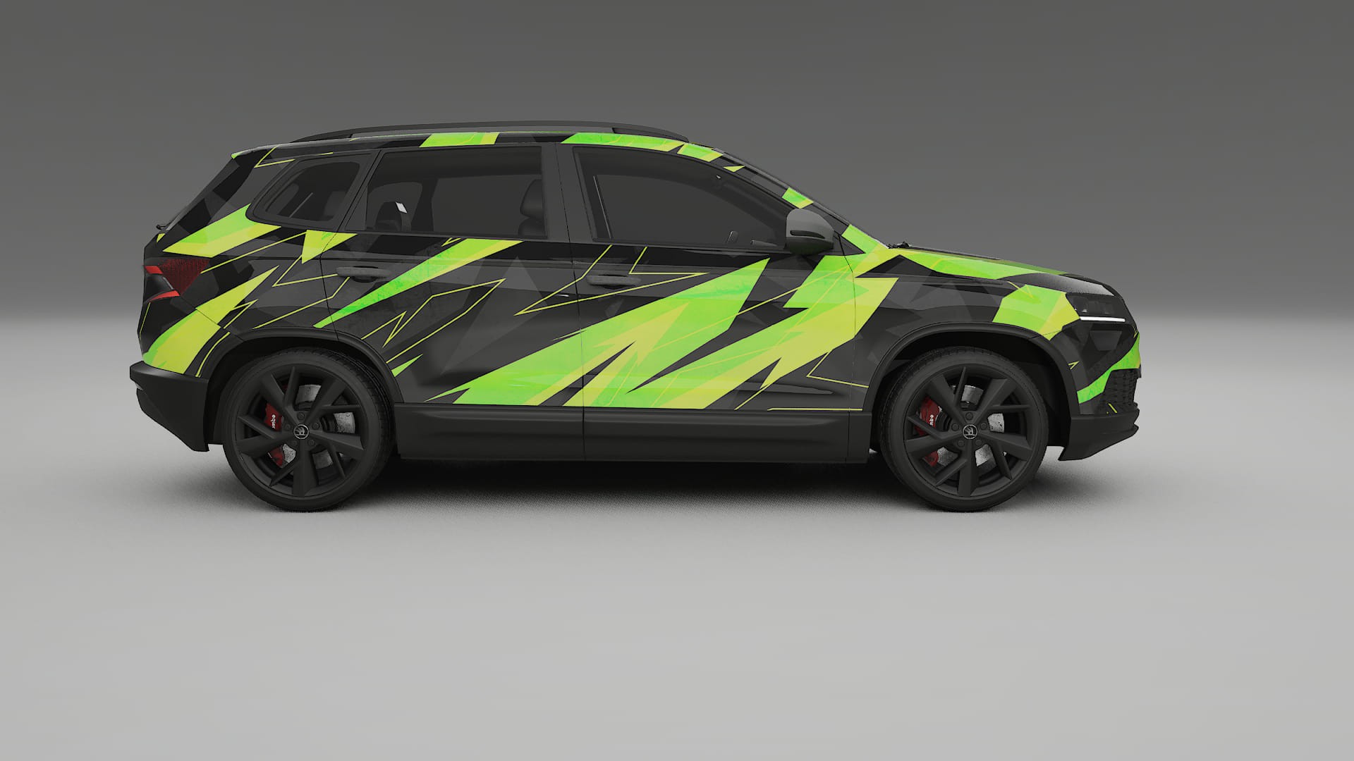 Škoda Karoq NU7 NINJA TURTLES – Design-Wrap PPF-Kit aus bedruckbarer Polyurethanfolie