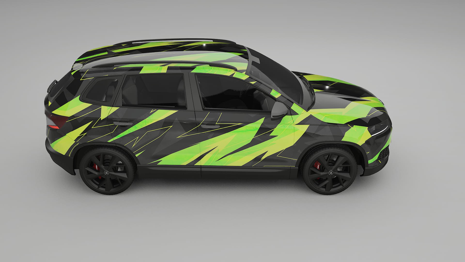 Škoda Karoq NU7 NINJA TURTLES – Design-Wrap PPF-Kit aus bedruckbarer Polyurethanfolie