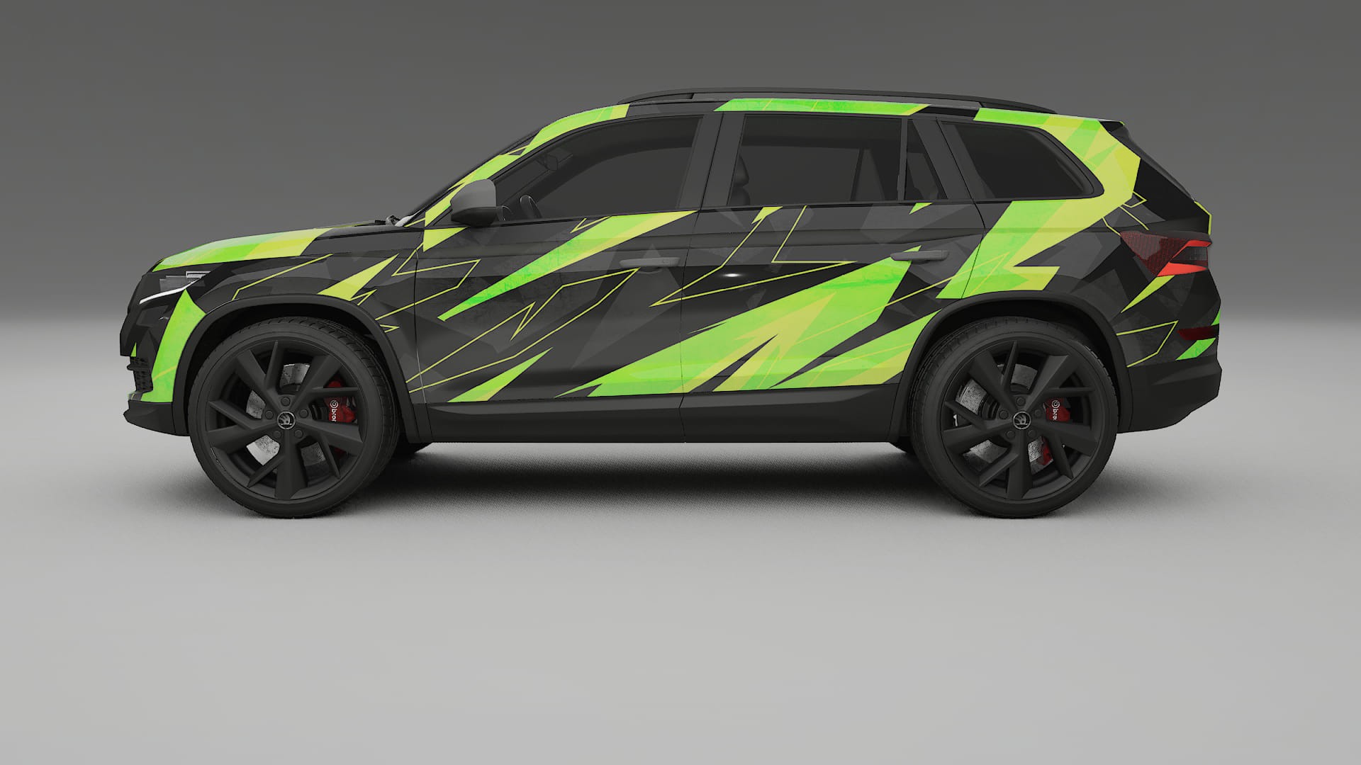 Škoda Kodiaq NS7 NINJA TURTLES – Design-Wrap PPF-Kit aus bedruckbarer Polyurethanfolie