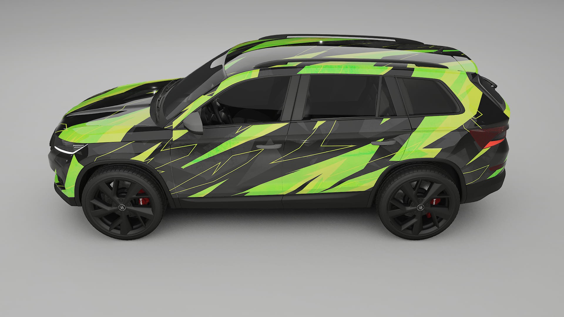 Škoda Kodiaq NS7 NINJA TURTLES – Design-Wrap PPF-Kit aus bedruckbarer Polyurethanfolie
