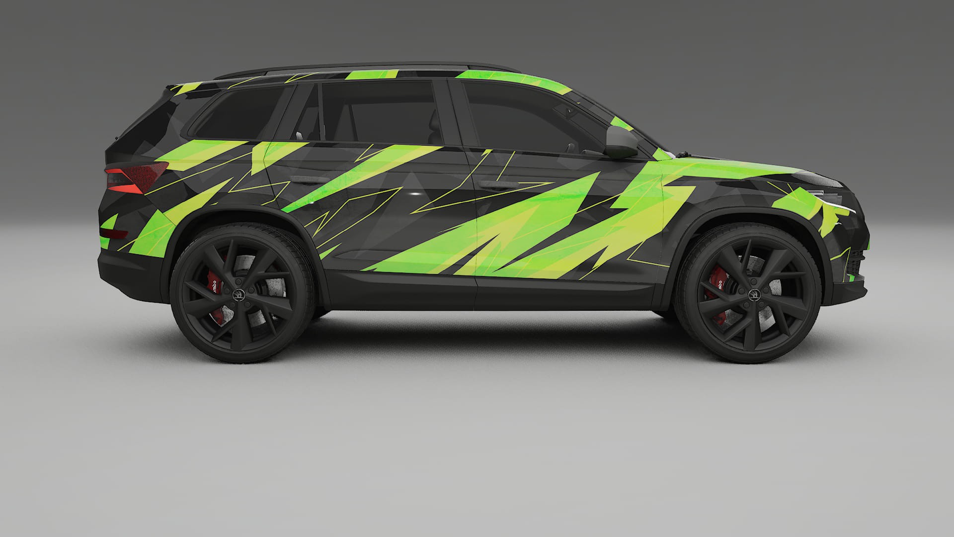 Škoda Kodiaq NS7 NINJA TURTLES – Design-Wrap PPF-Kit aus bedruckbarer Polyurethanfolie
