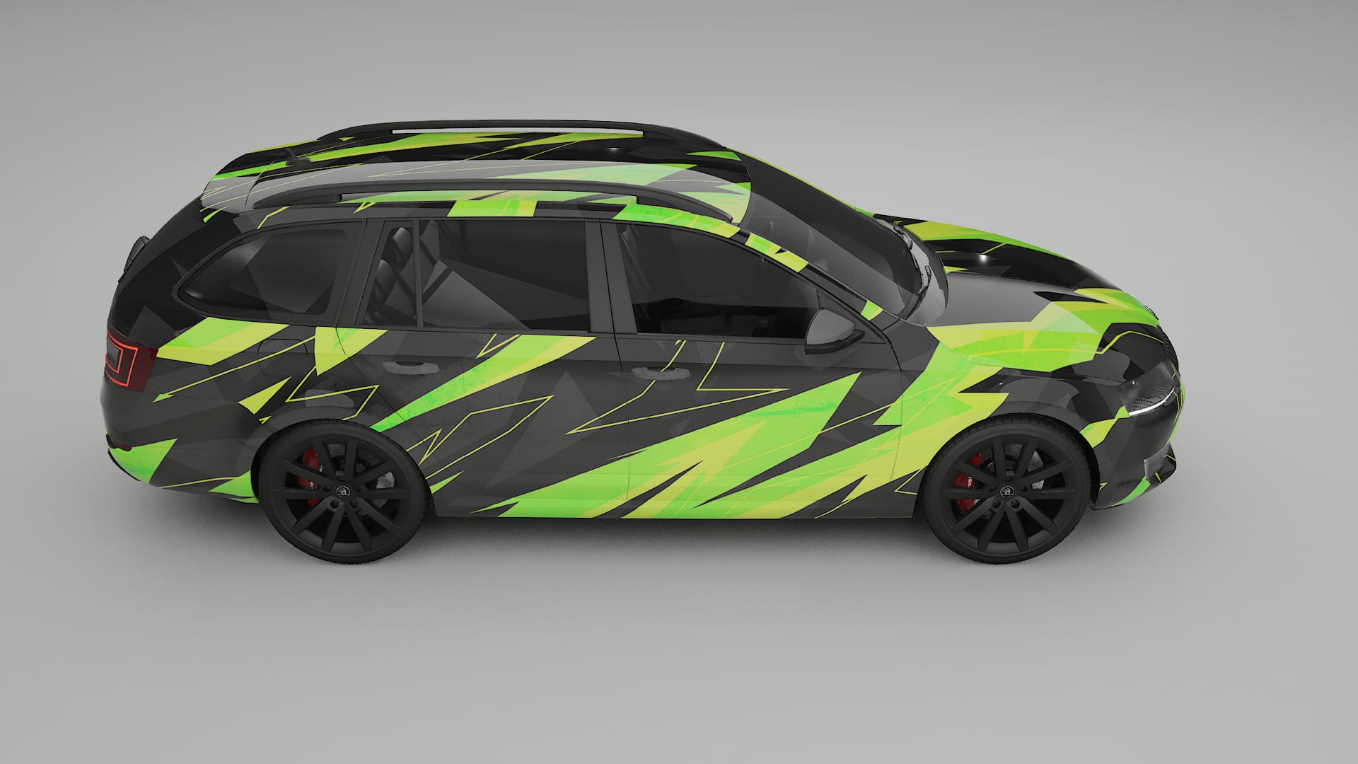 Škoda Octavia combi 5E NINJA TURTLES – Design-Wrap PPF-Kit aus bedruckbarer Polyurethanfolie