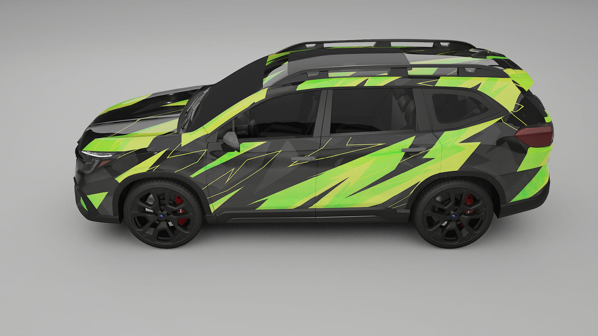 Subaru Ascent BT facelift LCI NINJA TURTLES – Design-Wrap PPF-Kit aus bedruckbarer Polyurethanfolie