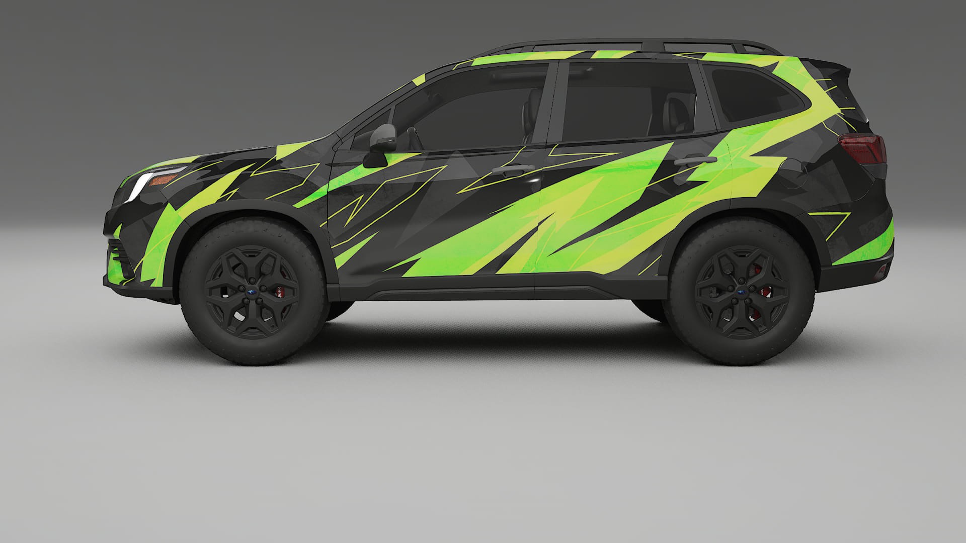 Subaru Forester V SK facelift LCI NINJA TURTLES – Design-Wrap PPF-Kit aus bedruckbarer Polyurethanfolie
