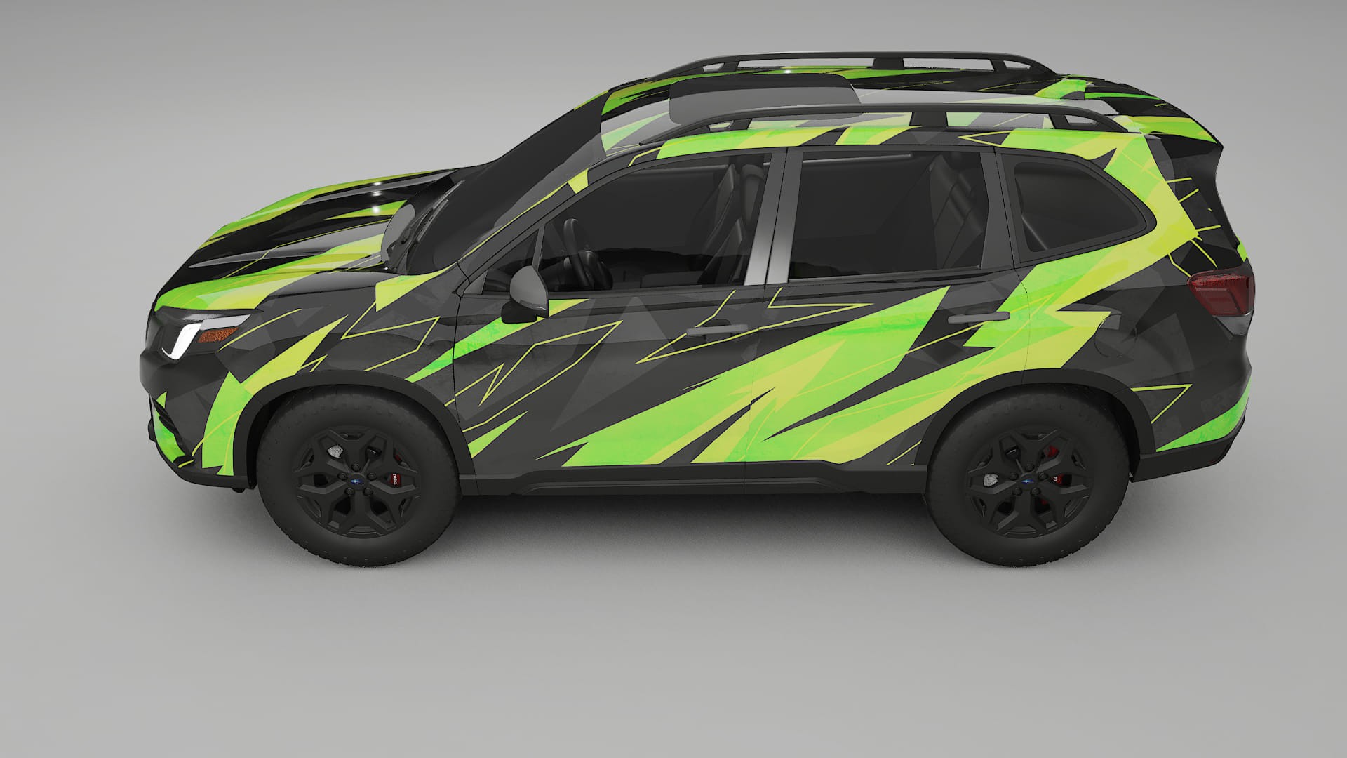 Subaru Forester V SK facelift LCI NINJA TURTLES – Design-Wrap PPF-Kit aus bedruckbarer Polyurethanfolie