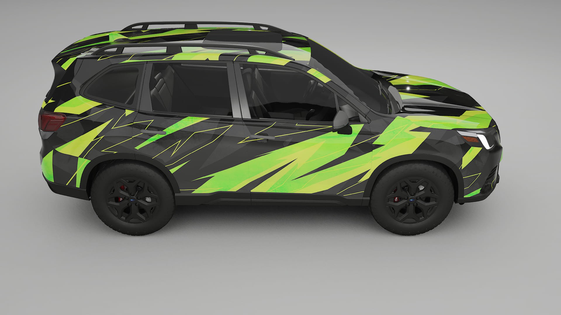 Subaru Forester V SK facelift LCI NINJA TURTLES – Design-Wrap PPF-Kit aus bedruckbarer Polyurethanfolie