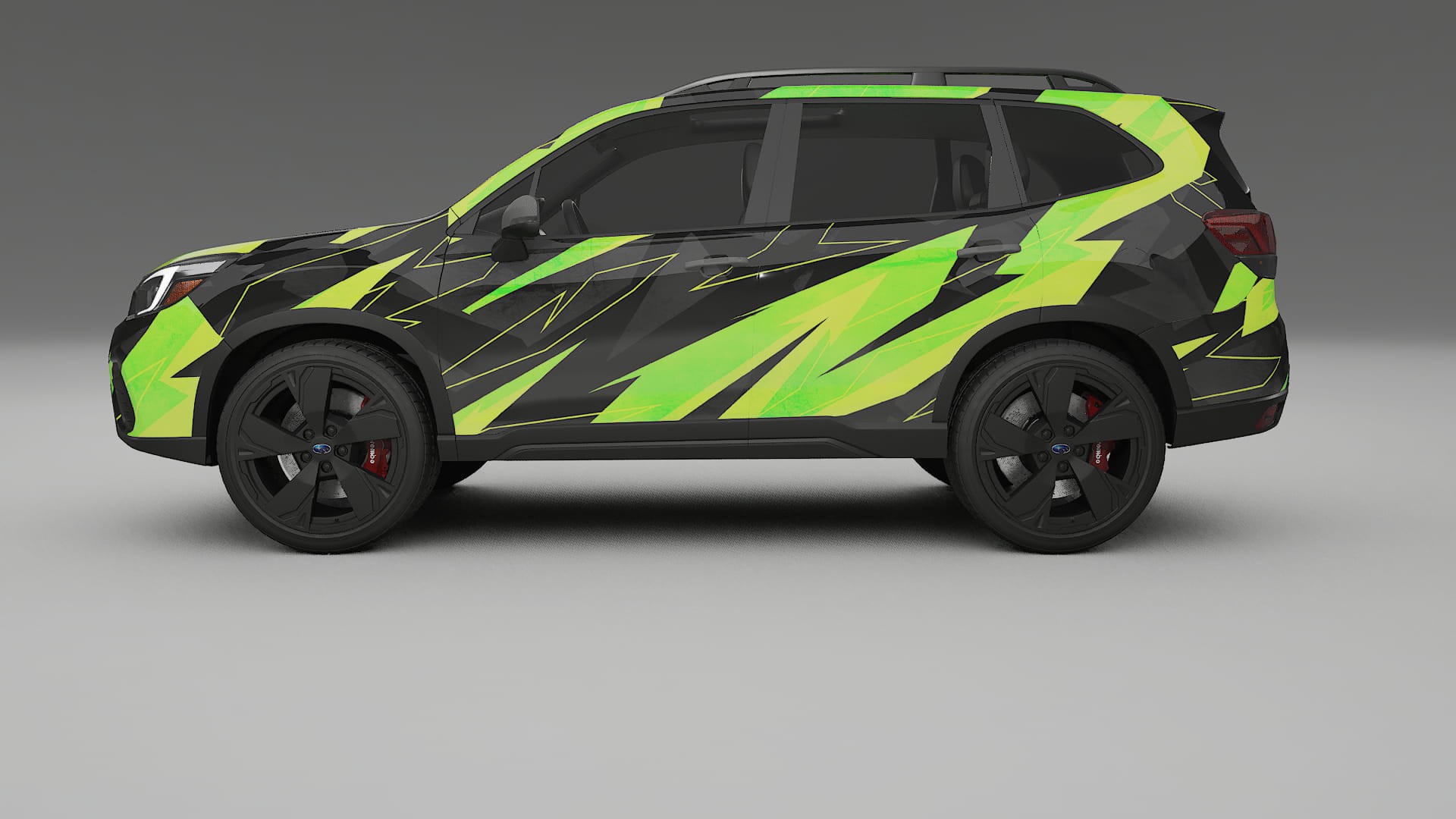 Subaru Forester V SK prefacelift pre-LCI NINJA TURTLES – Design-Wrap PPF-Kit aus bedruckbarer Polyurethanfolie
