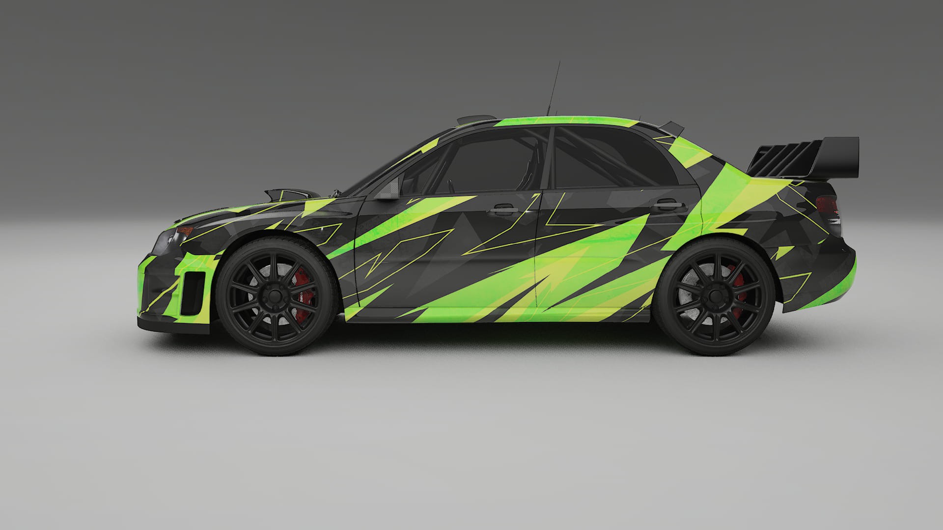 Subaru Impreza WRC GD NINJA TURTLES – Design-Wrap PPF-Kit aus bedruckbarer Polyurethanfolie