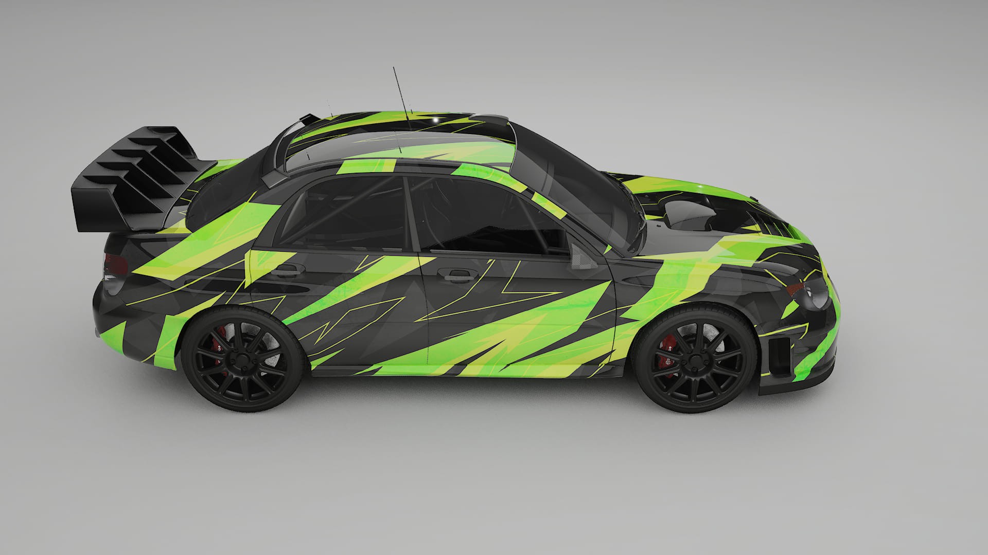 Subaru Impreza WRC GD NINJA TURTLES – Design-Wrap PPF-Kit aus bedruckbarer Polyurethanfolie