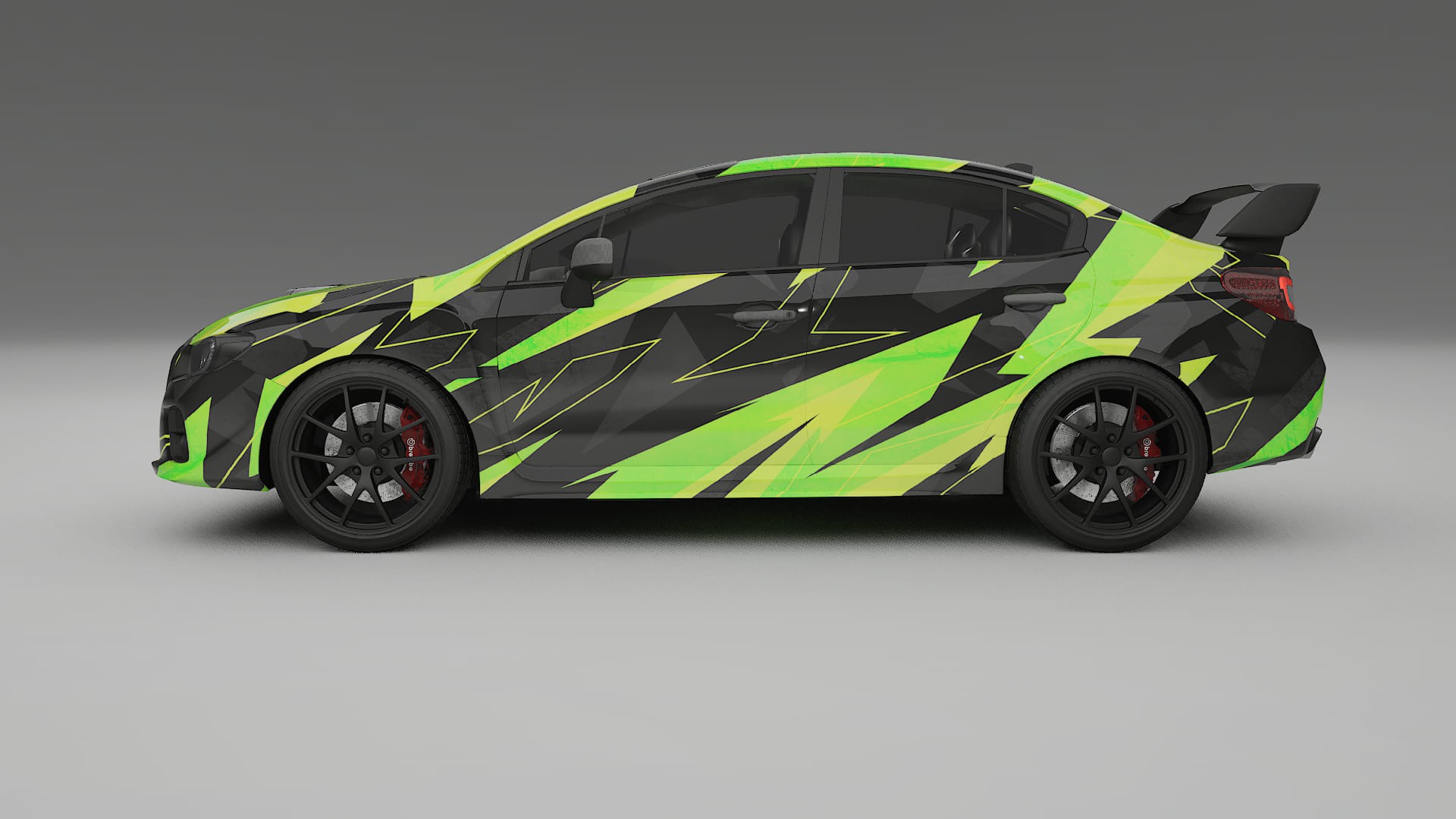 Subaru Impreza WRX Sti VA prefacelift pre-LCI NINJA TURTLES – Design-Wrap PPF-Kit aus bedruckbarer Polyurethanfolie