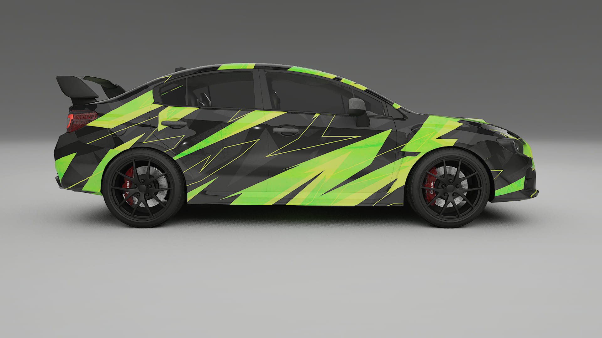 Subaru Impreza WRX Sti VA prefacelift pre-LCI NINJA TURTLES – Design-Wrap PPF-Kit aus bedruckbarer Polyurethanfolie