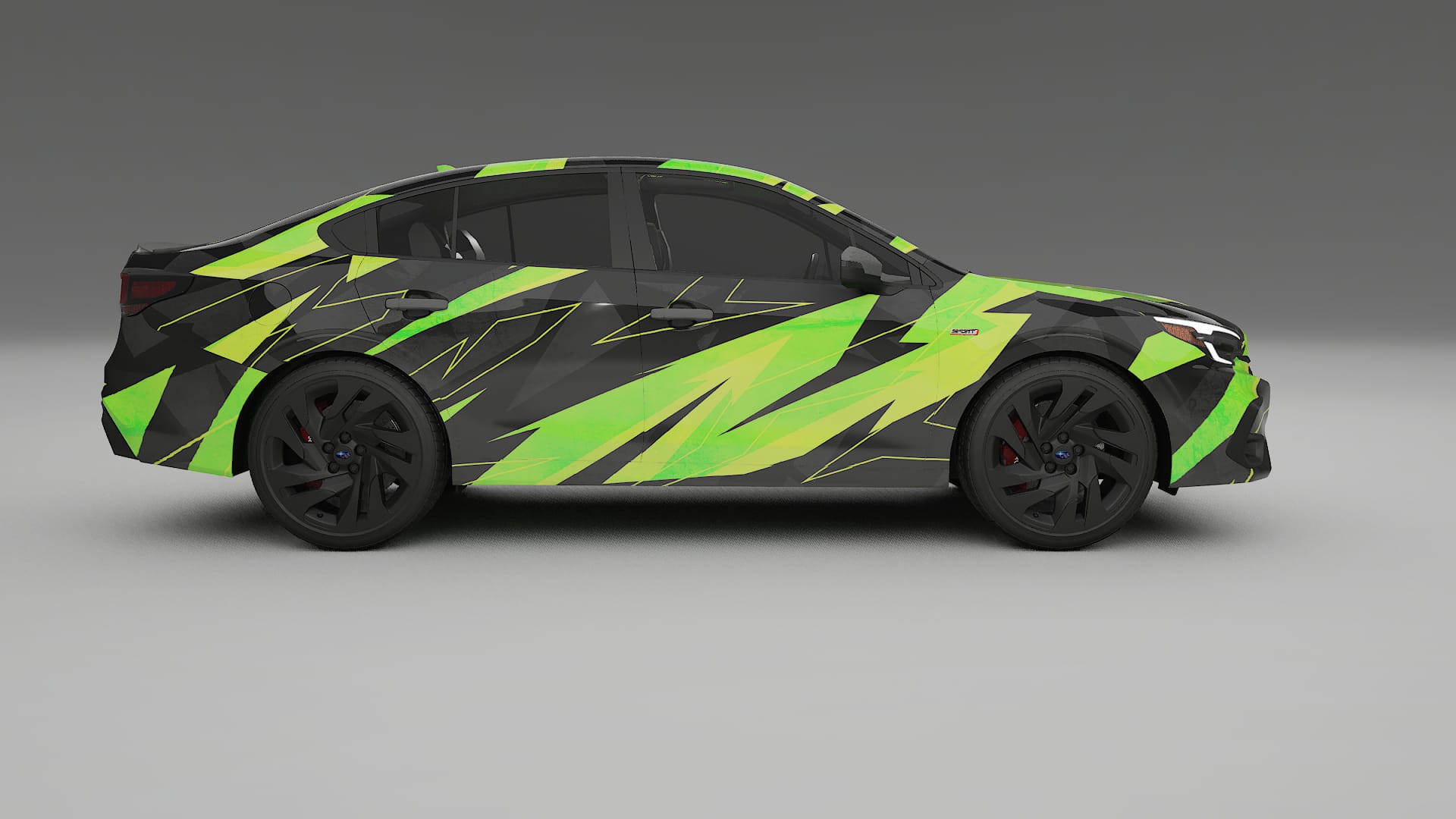 Subaru Legacy BW NINJA TURTLES – Design-Wrap PPF-Kit aus bedruckbarer Polyurethanfolie