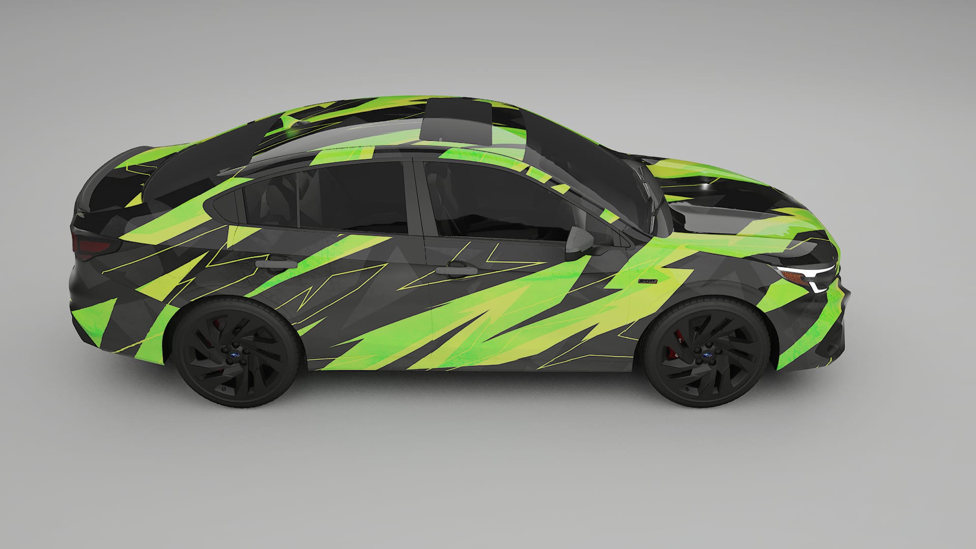 Subaru Legacy BW NINJA TURTLES – Design-Wrap PPF-Kit aus bedruckbarer Polyurethanfolie