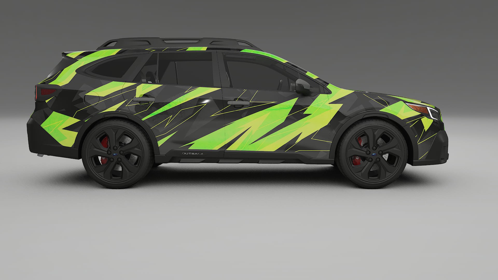 Subaru Outback VI BS prefacelift pre-LCI NINJA TURTLES – Design-Wrap PPF-Kit aus bedruckbarer Polyurethanfolie