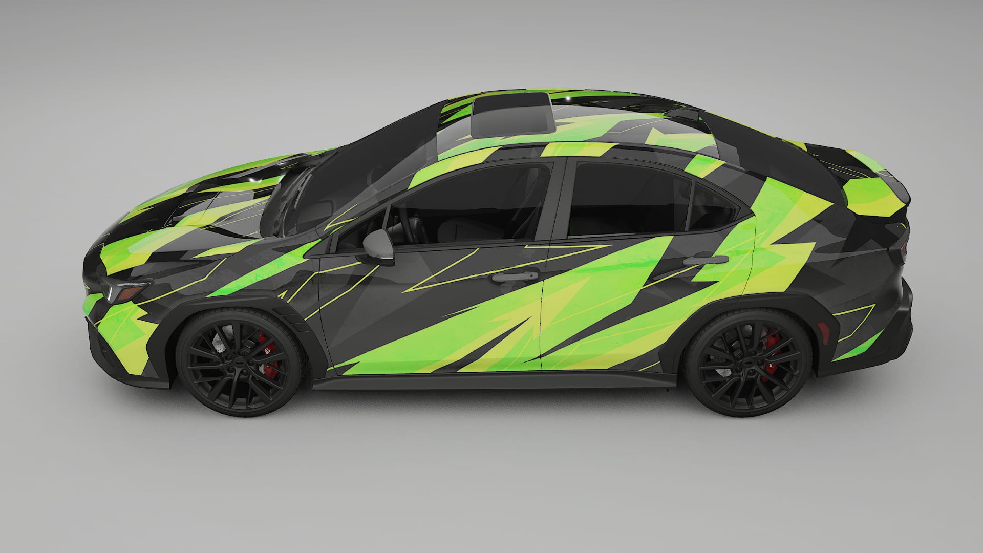 Subaru WRX VB NINJA TURTLES – Design-Wrap PPF-Kit aus bedruckbarer Polyurethanfolie