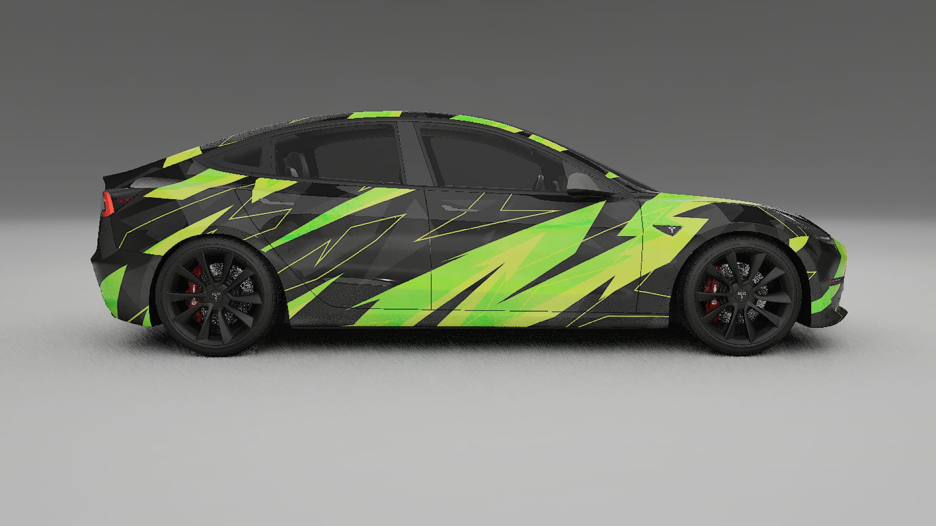 Tesla Model 3 NINJA TURTLES – Design-Wrap PPF-Kit aus bedruckbarer Polyurethanfolie