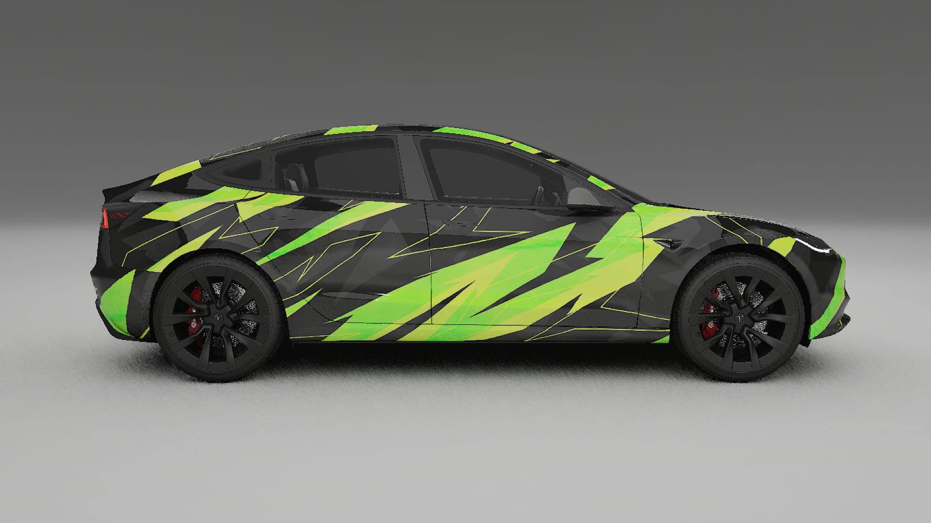Tesla Model 3 Highland NINJA TURTLES – Design-Wrap PPF-Kit aus bedruckbarer Polyurethanfolie