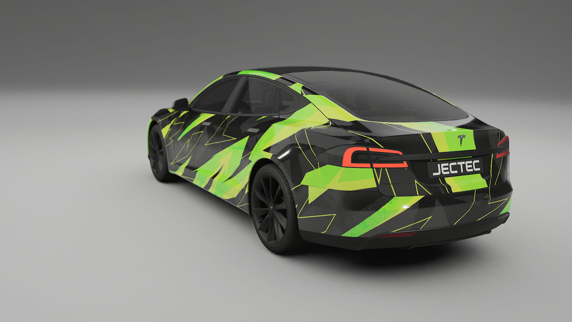 Tesla Model-S NINJA TURTLES – Design-Wrap PPF-Kit aus bedruckbarer Polyurethanfolie